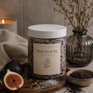 Sól do kąpieli – Czarna herbata i figa, 500 g